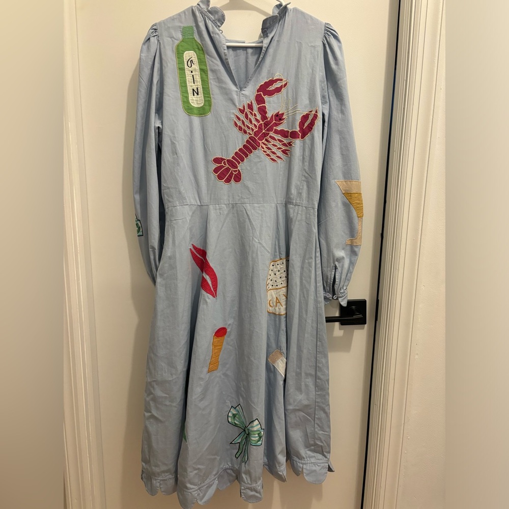 Stella Nova RARE Million Dollar Baby Handcrafted Circus Midi Dress SIZE LARGE - Picture 10 of 11